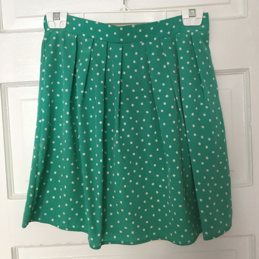 Flowy Teal and white skirt